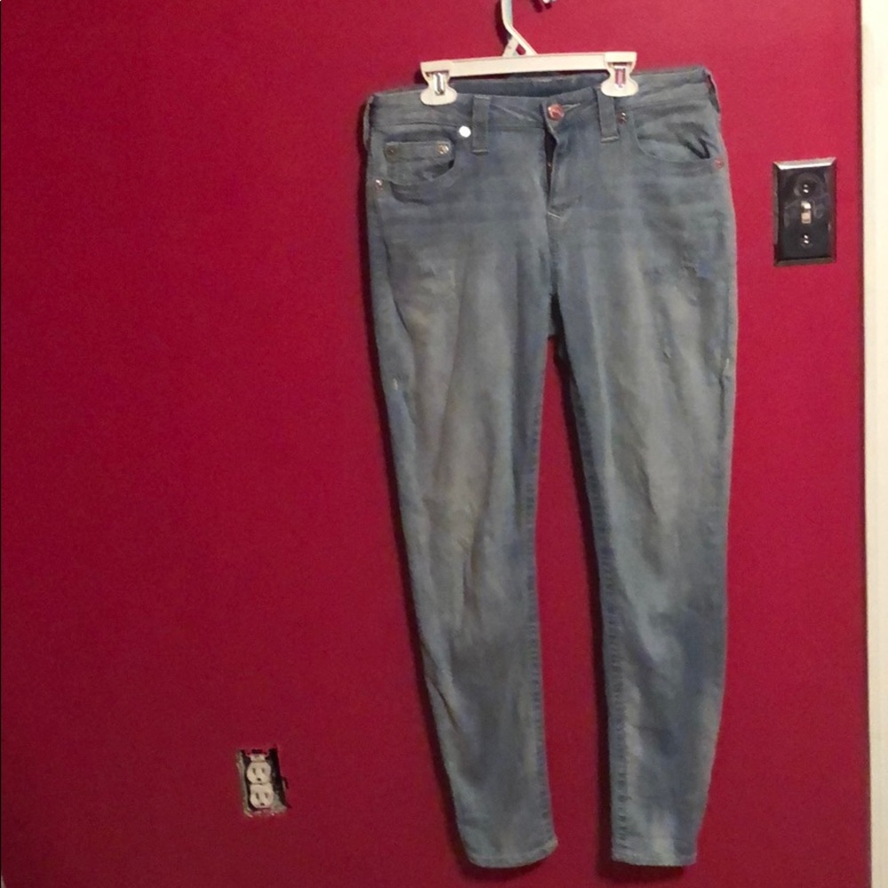light blue jeans